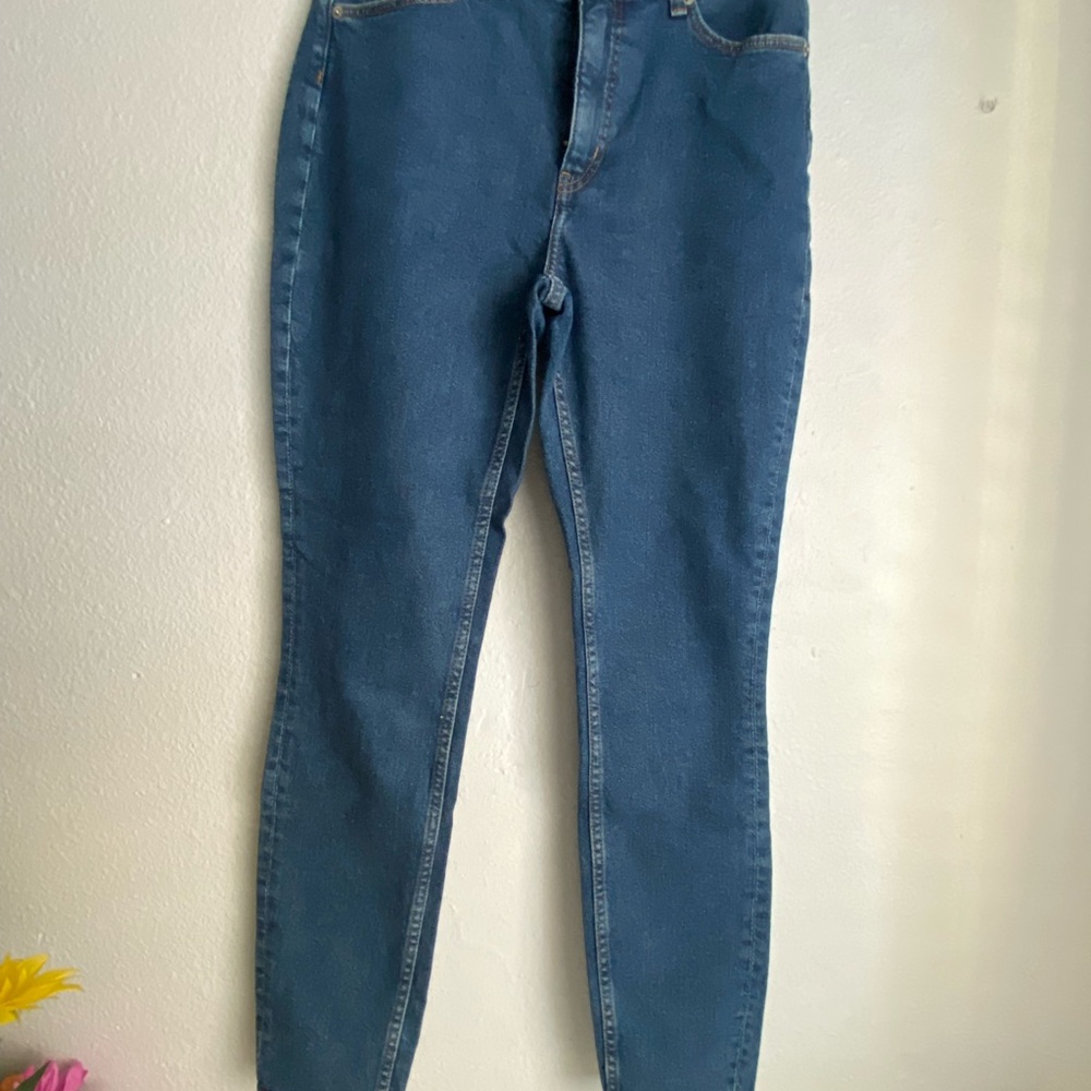 H&M Blue Straight Leg Women's Jeans - Picture 2 of 7